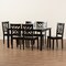 Baxton Studio Ani Modern and Contemporary Dark Brown Finished Wood 7-Piece Dining Set 183-11430-10519-Zoro - alternate 7